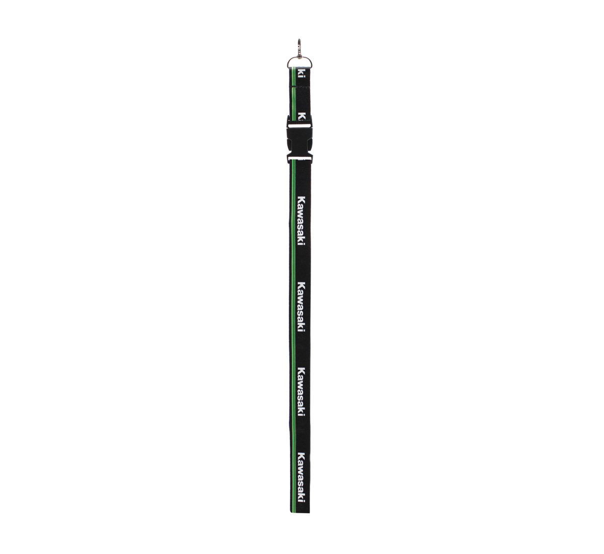 K068-9109-BKNS KAWASAKI 3 GREEN LINES LANYARD K068-9109-BKNS KAWASAKI 3 GREEN LINES LANYARD